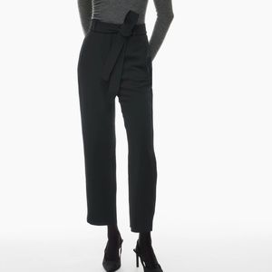 Aritzia Wilfred Tie-Front Pant Size 4 Black